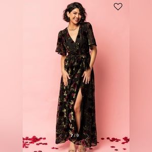 Baltic Born | Parisian Velvet Maxi Dress | Size L | NWT